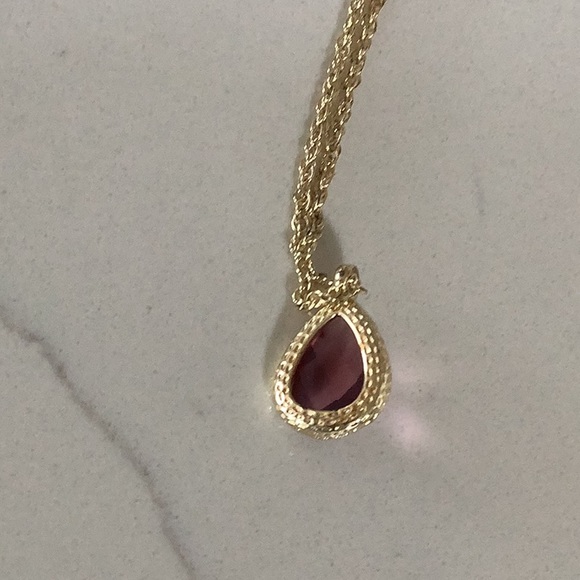 Kendra Scott Kiri Necklace in Gold Amethyst - Picture 6 of 10